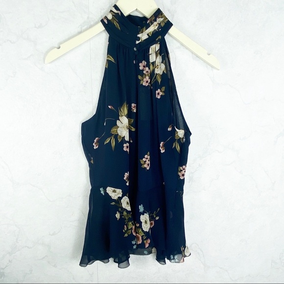 [Joie] Abbigayl Floral Silk  Halter Blouse - Picture 13 of 14